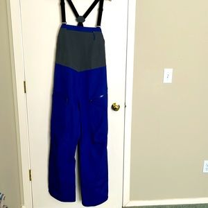 Patagonia Snowdrifter Bibs women’s XL EUC  Royal blue. H2no.